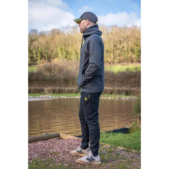 Matrix Charcoal Marl Zip Hoody XXL