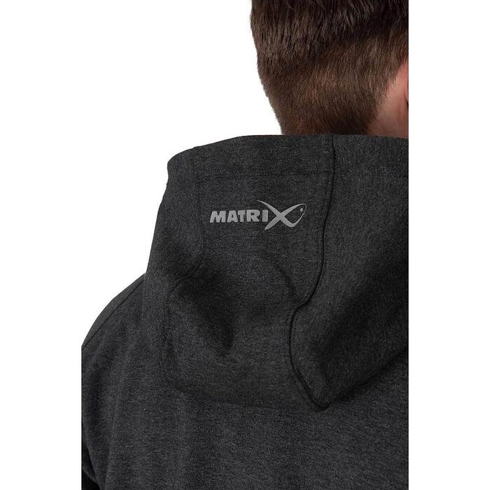 Matrix Charcoal Marl Zip Hoody XXL
