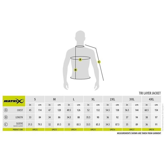 Matrix Tri-Layer Jacket 25K XXXL