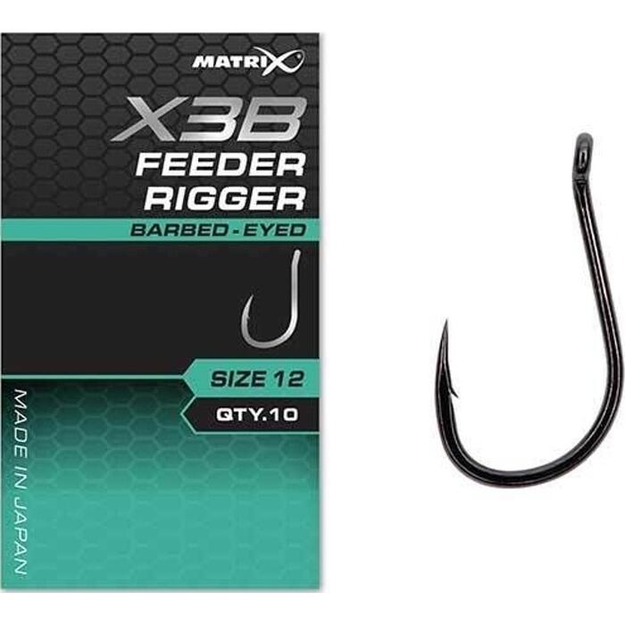 Matrix X3B Feeder Rigger #12 Barbed - Eyed