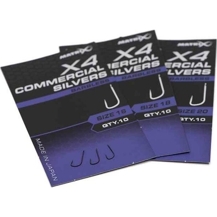 Matrix X4 Commercial Silvers #16 Barbless