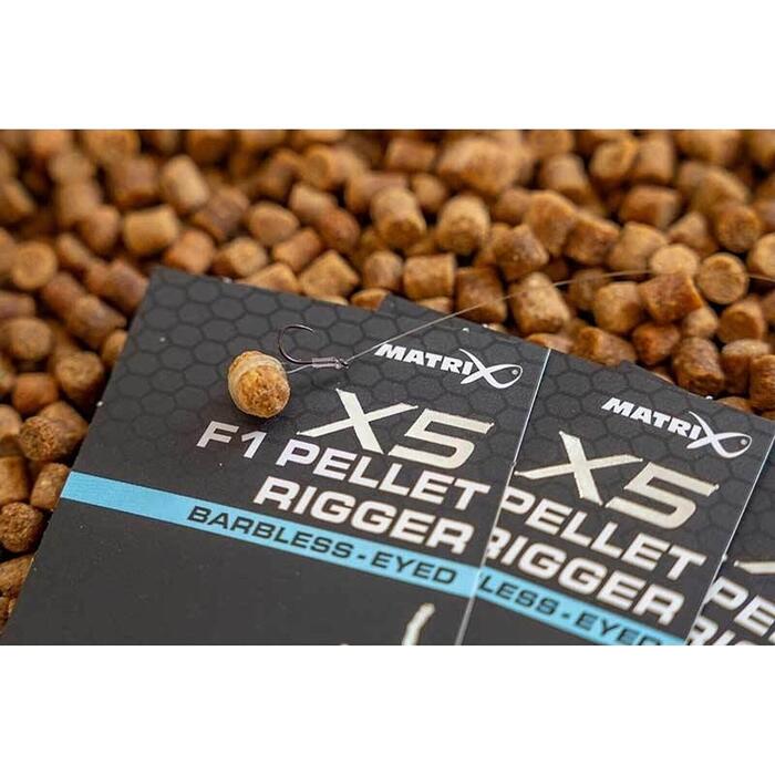 Matrix X5 F1 Pellet Rigger #14 Barbless - Eyed