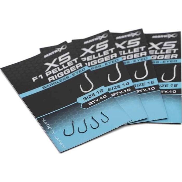 Matrix X5 F1 Pellet Rigger #16 Barbless - Eyed