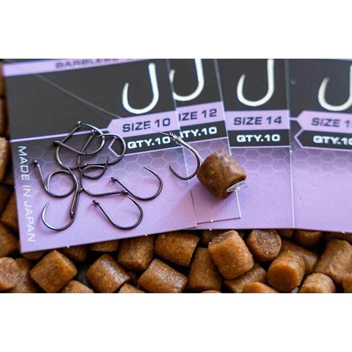 Matrix X9 Carp Wide Gape #14 Barbless - Eyed