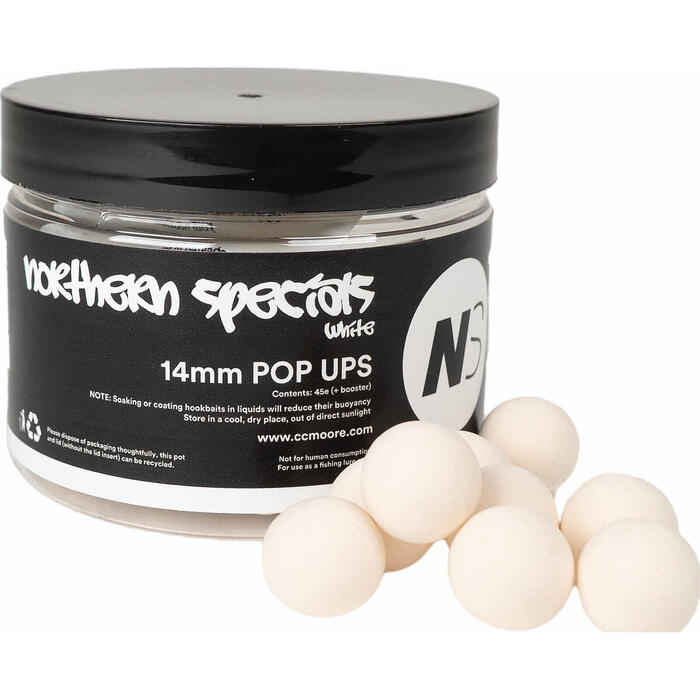 CC Moore NS1 Pop Ups White 14mm 45st
