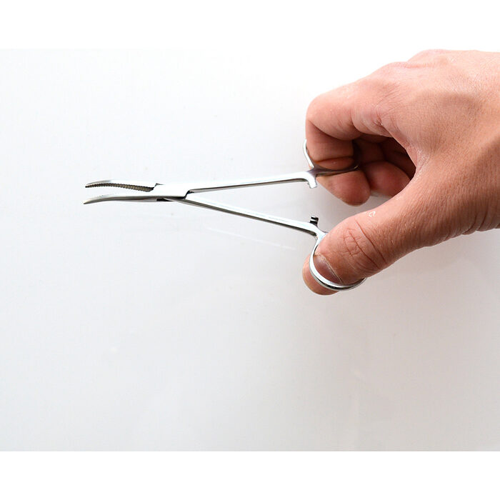 Onthaaktang RVS 13cm Gebogen