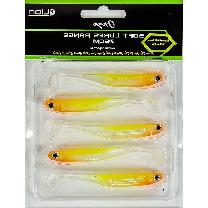 Onyx Natural Soft Lure 7.5cm Yellow Top