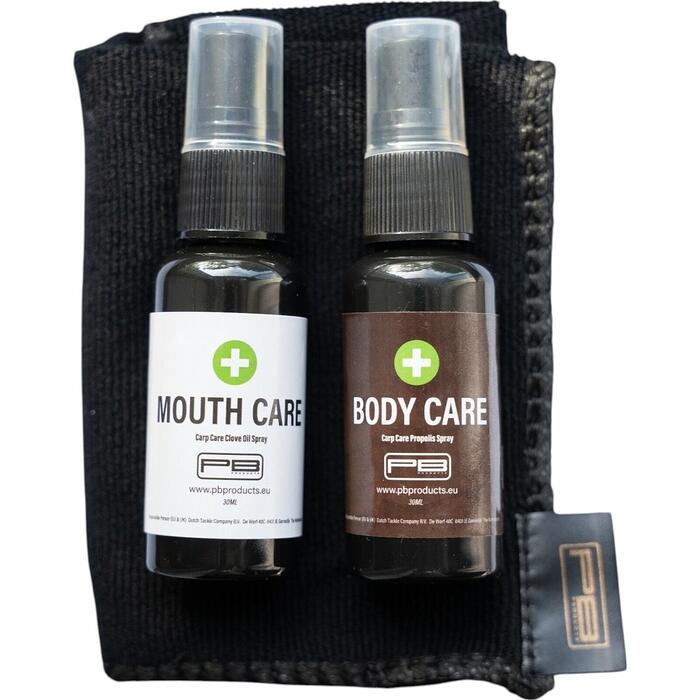 PB Products Carp Care Kit 2x 30ml Sprays incl. Towel in Zipbag