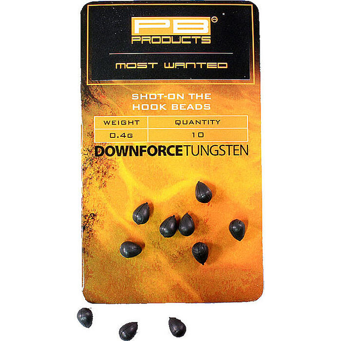 PB Products Downforce Tungsten Shot-on the Hook Beads 0.4gr