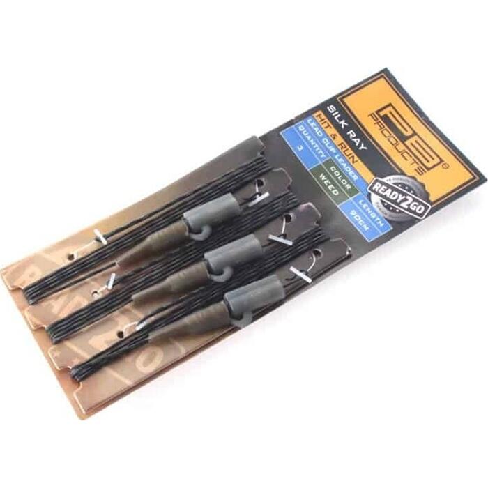 PB Products R2G Silk Ray Hit and Run Leadclip Leader 90cm Gravel