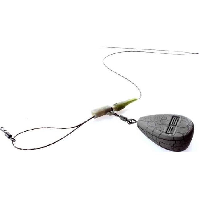 PB Products R2G Silk Ray Hit and Run Leadclip Leader 90cm Weed
