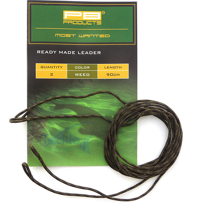 PB Products Ready Made Leadcore Leader 90cm Weed