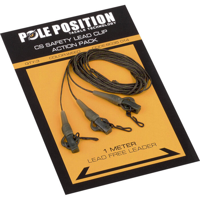 Pole Position CS Leadclip Leader Action Pack Silt 45lb