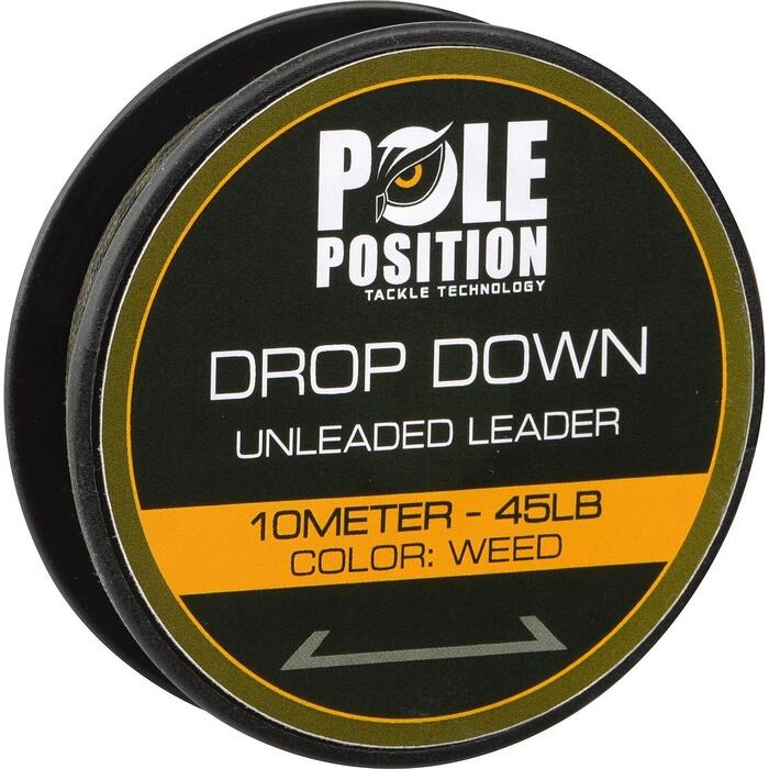 Pole Position Drop Down Unleaded Leader Silt 65lb 10m