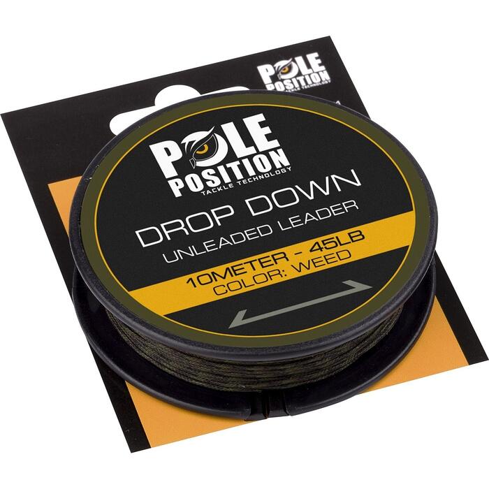 Pole Position Drop Down Unleaded Leader Silt 65lb 10m