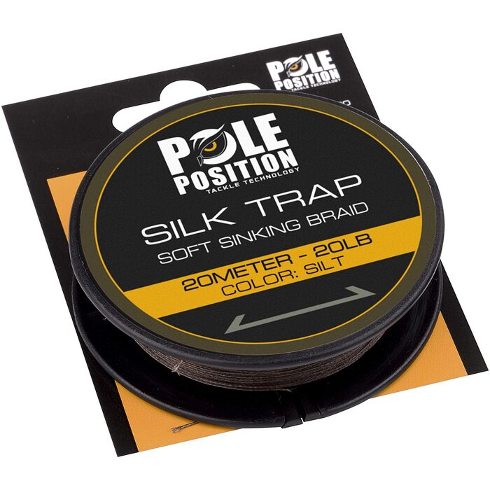 Pole Position Silk Trap Sinking Braid 20lb Silt 20m