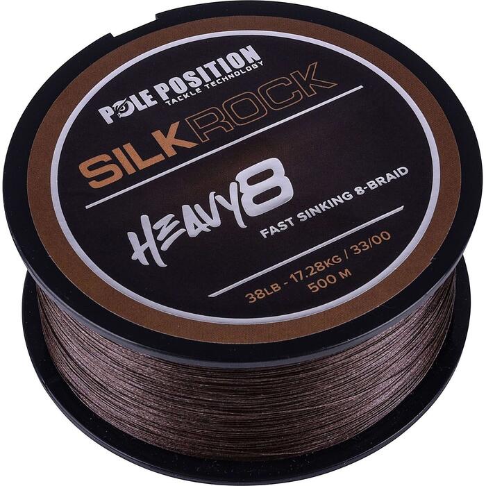 Pole Position Silkrock Braid Heavy8 Brown 1000m 0,30mm