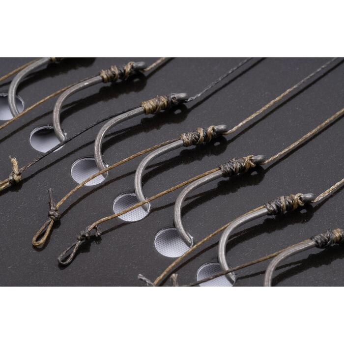 Korum Power Braid Method Hair Rigs 15lb #10 Barbed 4 inch