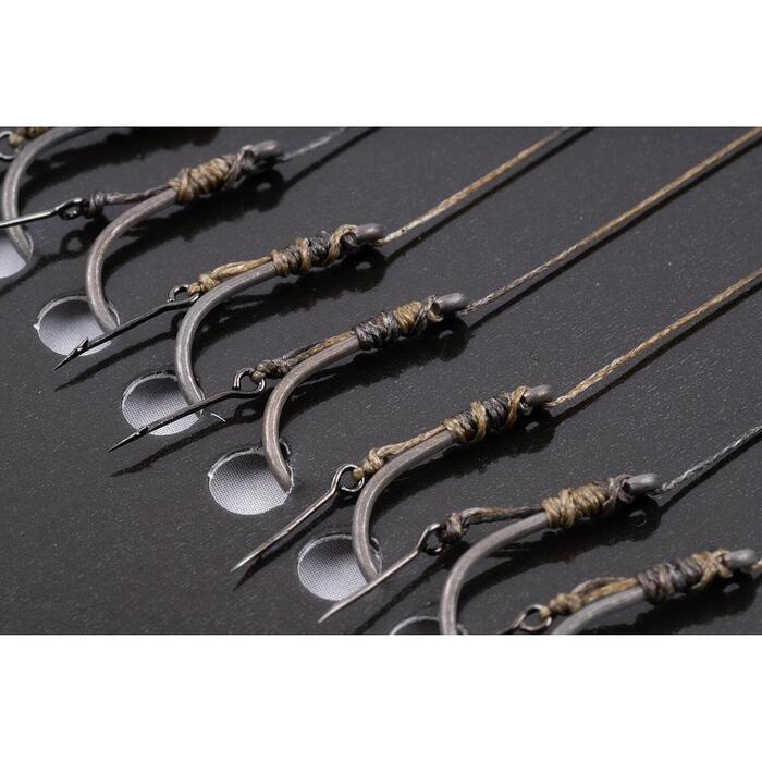 Korum Power Braid Spiked Method Hair Rigs 15lb #10