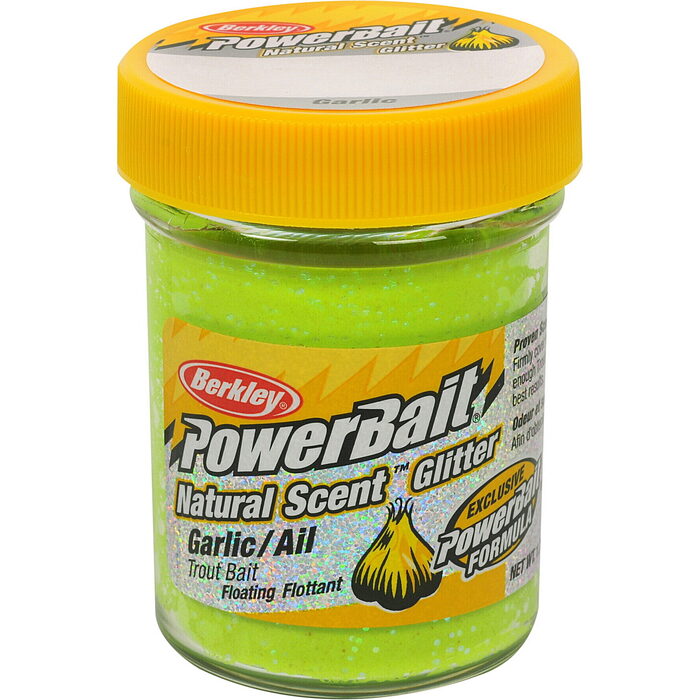 Berkley Powerbait Natural Glitter Garlic Chartreuse