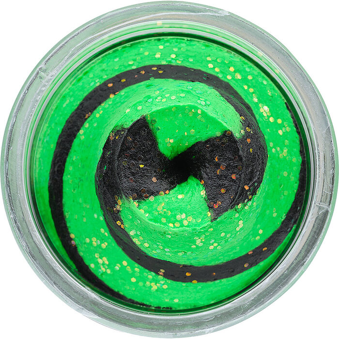 Berkley Powerbait Natural Glitter Aniseed Spring Green - Black Twist