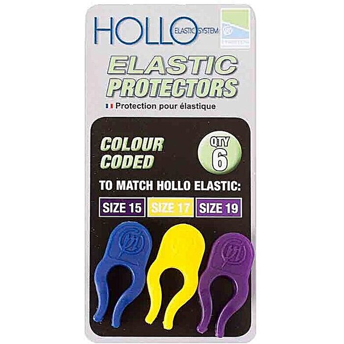Preston Hollo Elastic Protectors Blue - Yellow - Purple Size 15 - 17 - 19