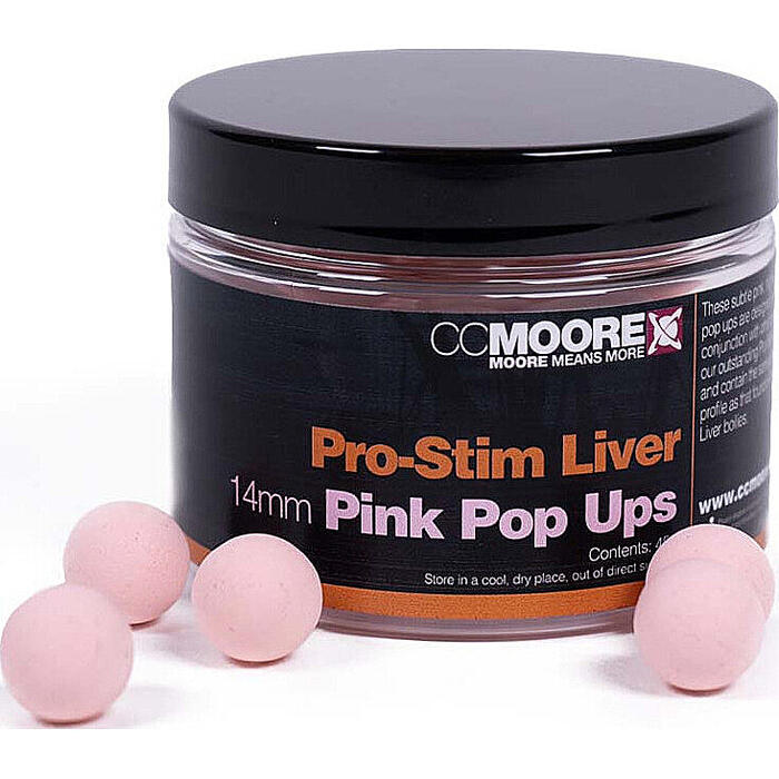CC Moore Pro-Stim Liver Pink Pop Ups 14mm