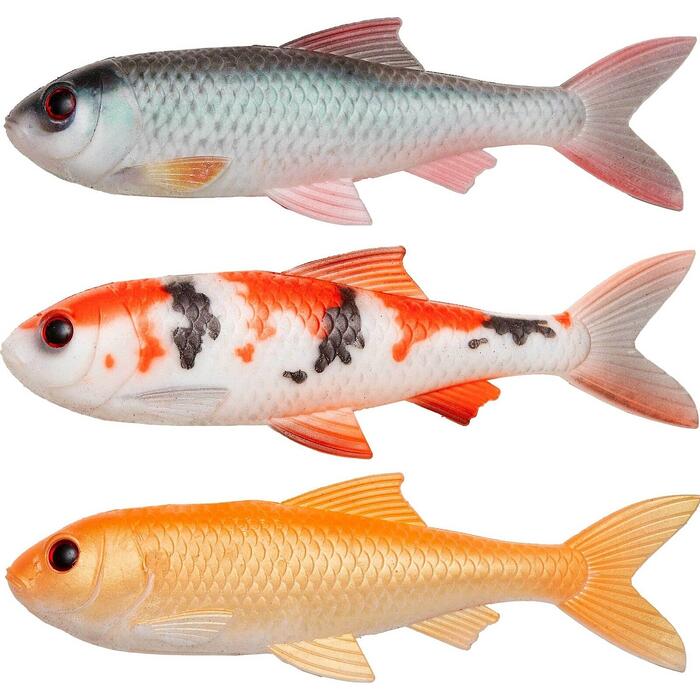 PulzBait Skinz 15cm 3-pack Natural Roach+Koi+Gold Fish