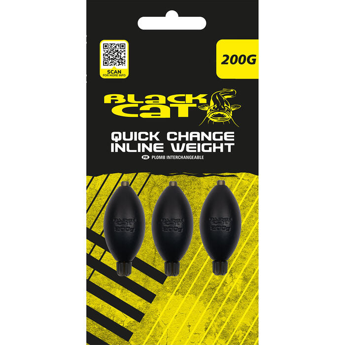 Black Cat Quick Change Inline Weights 200g