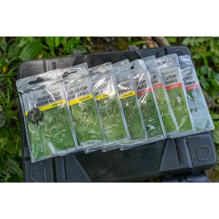 Korum Quickstop Hook Hairs Barbed #8