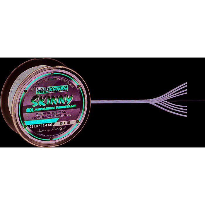 Rig Solutions Skinny Hooklink Silt 20m 25lbs