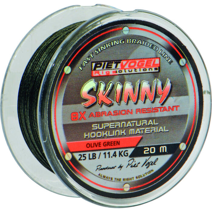 Rig Solutions Skinny Hooklink Silt 20m 25lbs