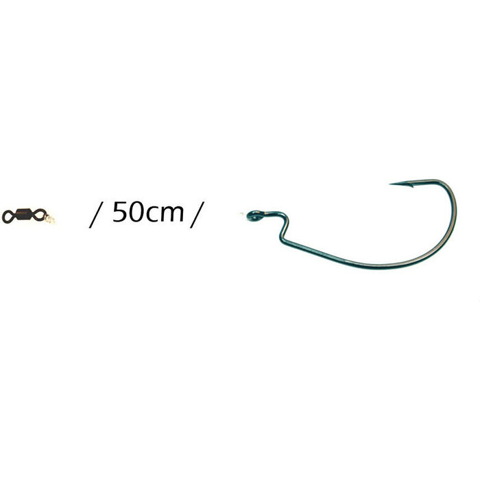 Rozemeijer Fluoro Carbon Offset Rigs 50cm Hook #1/0 2st