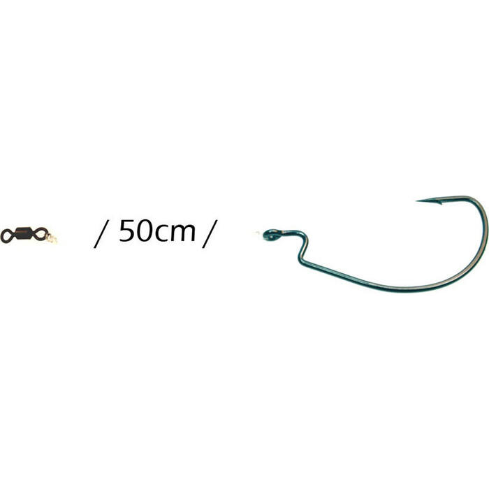 Rozemeijer Fluoro Carbon Offset Rigs 50cm Hook #1/0 2st