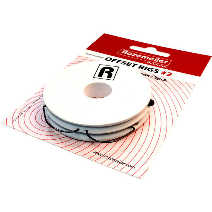 Rozemeijer Fluoro Carbon Offset Rigs 50cm Hook #2 2st
