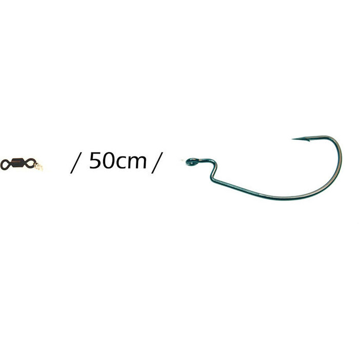 Rozemeijer Fluoro Carbon Offset Rigs 50cm Hook #2 2st