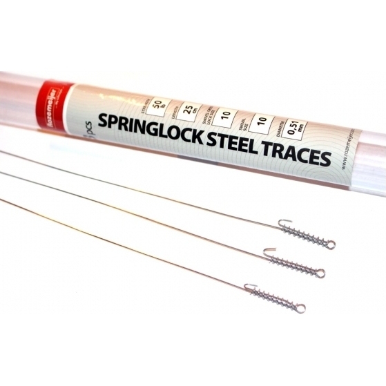 Rozemeijer Springlock Steel Traces 25cm 0.51mm