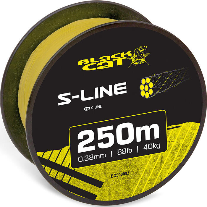 Black Cat S-Line 250m 0.38mm 40kg Geel