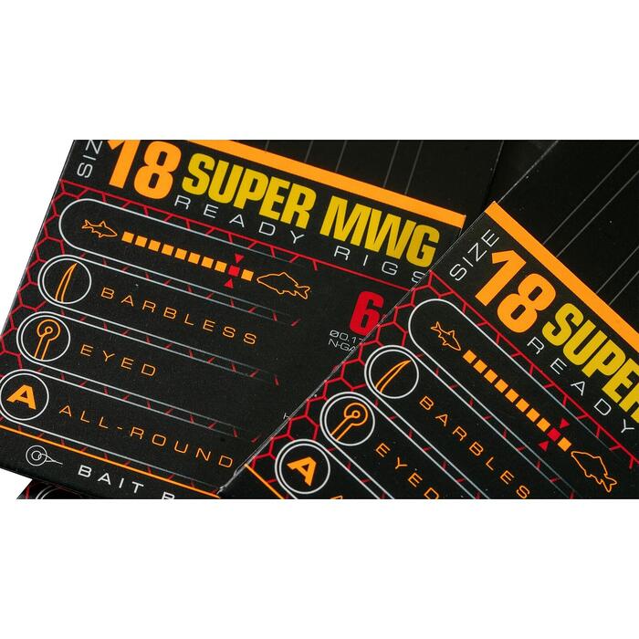 Guru SMWG Banded Ready Rigs 15cm #14 0.19mm 2mm band