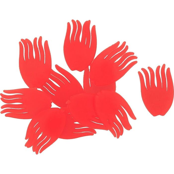 Westin Spotty Rig Fins UV Orange XL 16pcs