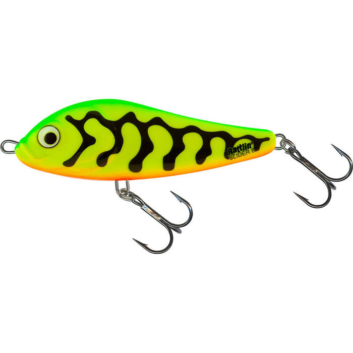 Salmo Slider Rattlin' Sinking 8cm 20gr Green Tiger