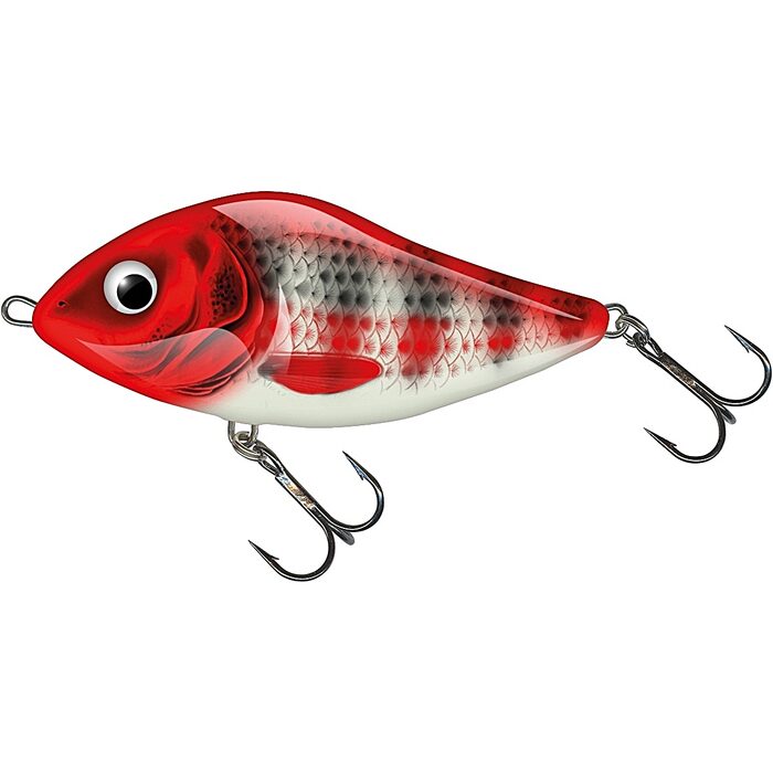 Salmo Slider Sinking 10cm 46gr Holo Red Head Striper