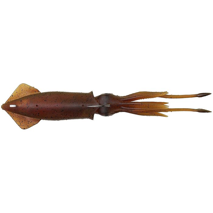 Savage Gear 3D TPE Swim Squid 12.5cm Red Brown 2 stuks