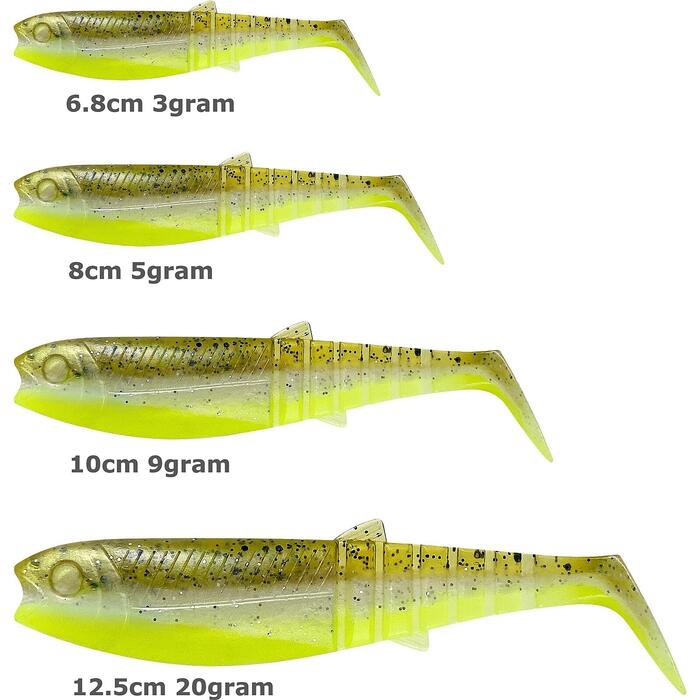 Savage Gear Cannibal Shad 12.5cm 20gr Firecracker 4st