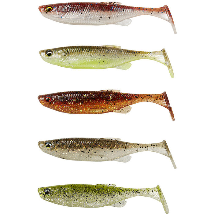 Savage Gear Fat Minnow T-Tail 10.5cm 11gr Clearwater Mix 5pcs