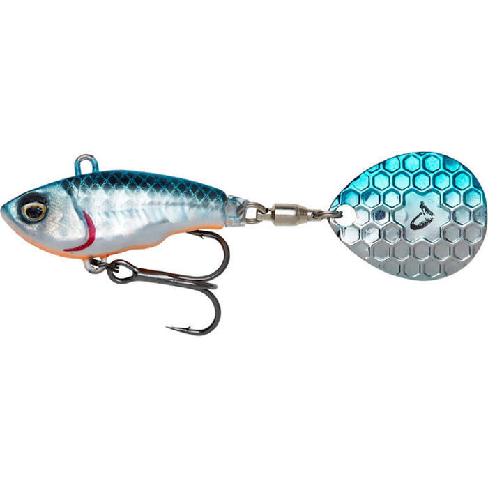 Savage Gear Fat Tail Spin NL 6.5cm 12.5gr Blue Silver