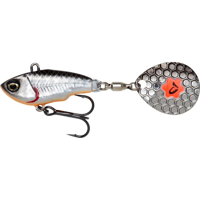 Savage Gear Fat Tail Spin NL 6.5cm 12.5gr Dirty Silver