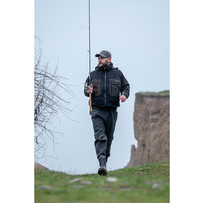 Savage Gear SG6 Wading Jacket Black Grey Maat S