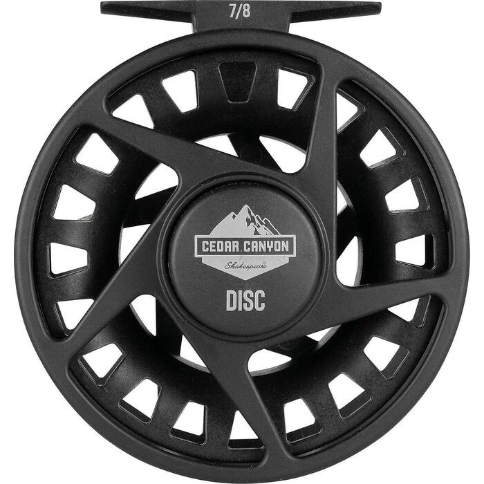 Shakespeare Cedar Canyon Fly Reel Disc #7/8 met Graphite Reservespoel