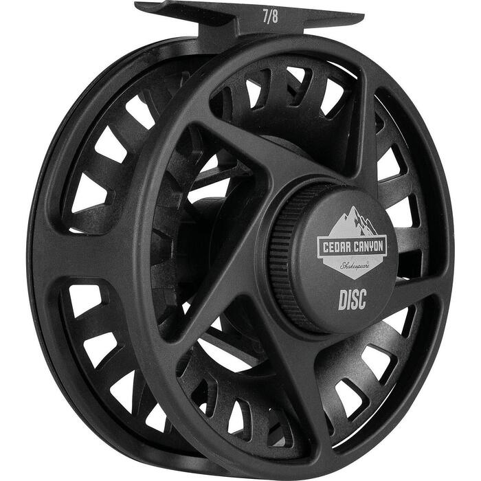 Shakespeare Cedar Canyon Fly Reel Disc #7/8 met Graphite Reservespoel